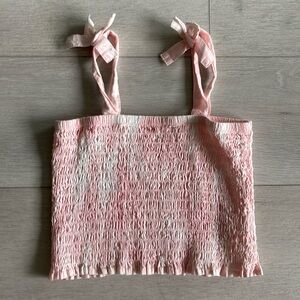 Theme by Ariella girls coquette pink cami with bows Sz 14